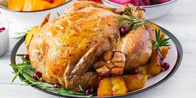 Stuffed chicken with cranberries and pistachios