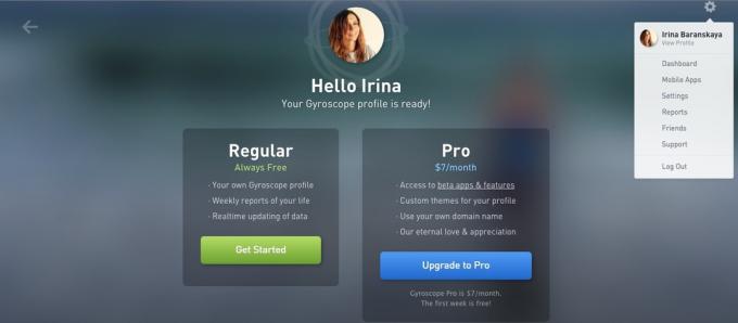 Gyroscope: User Profile