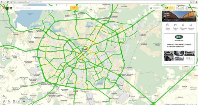 In Minsk, no traffic jams!