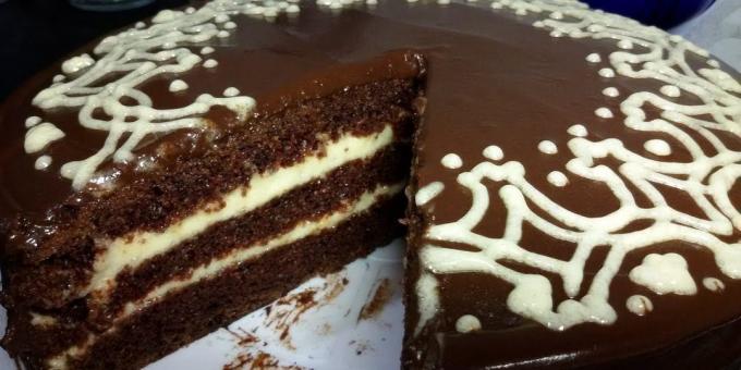 Chocolate cake lean