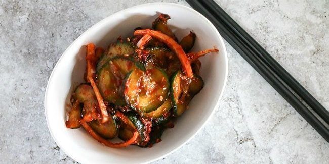 Recipe Korean cucumbers with onion and garlic