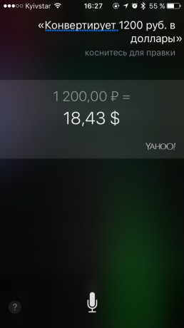  Siri command: currency conversion