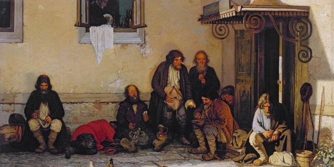 History of the Russian Empire: "Zemstvo is having lunch", painting by Grigory Myasoedov, 1872.