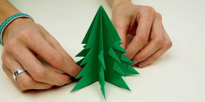 How to make a Christmas tree out of paper with your own hands