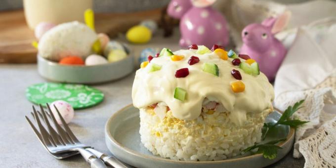 Layered Salad for Easter