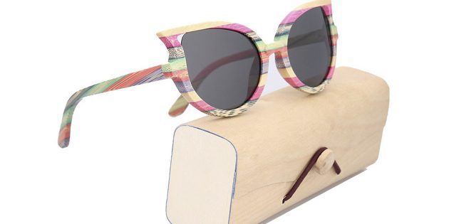 Sunglasses in a bamboo frame
