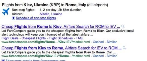 Google, Yandex, search for plane tickets, train route map