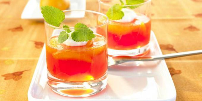 Orange jelly for adults