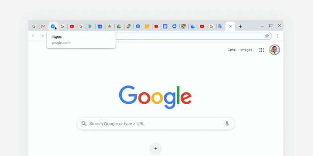 Preview tab in the desktop Chrome