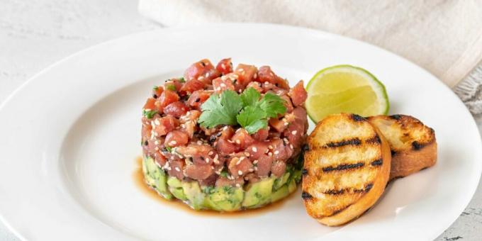 Tuna tartare with ginger