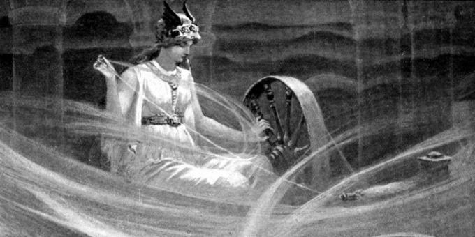 Norse myths: Frigga weaves clouds