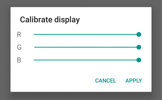 Android N. Calibrate Color Balance