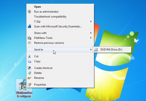 How to change the Windows context menu with the FileMenu Tools