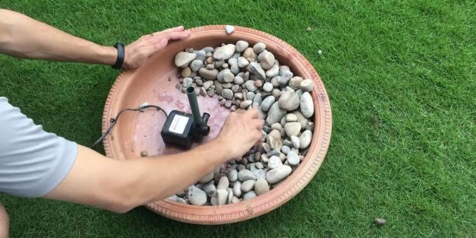 How to make a fountain with your own hands: start assembling the structure