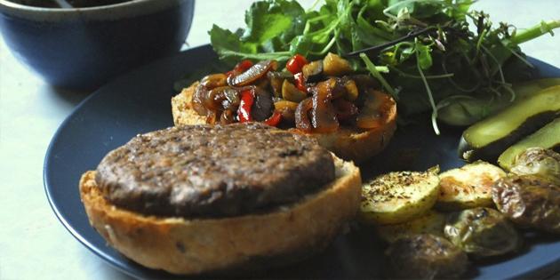 recipes meatless dishes: hamburger 