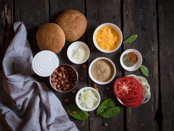 Burger patties with bean: Ingredients