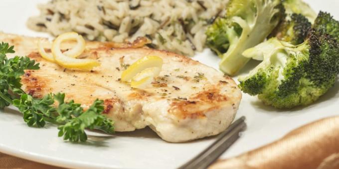 Chicken fillet with Italian herbs in the oven