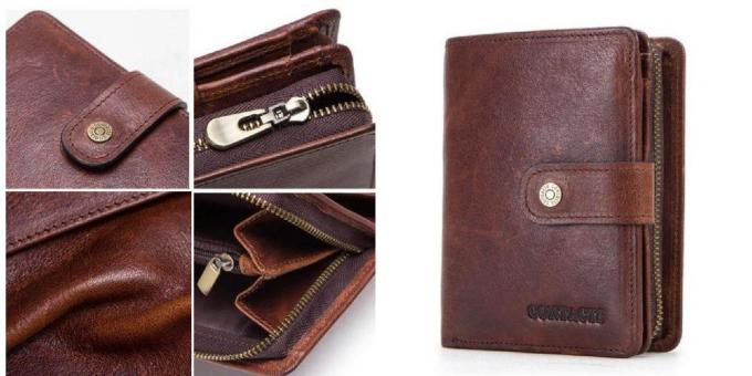 Wallet made of genuine leather