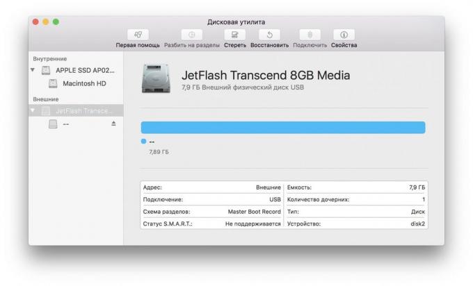 What to do if your Mac does not see flash: Check the drive in the "Disk Utility"