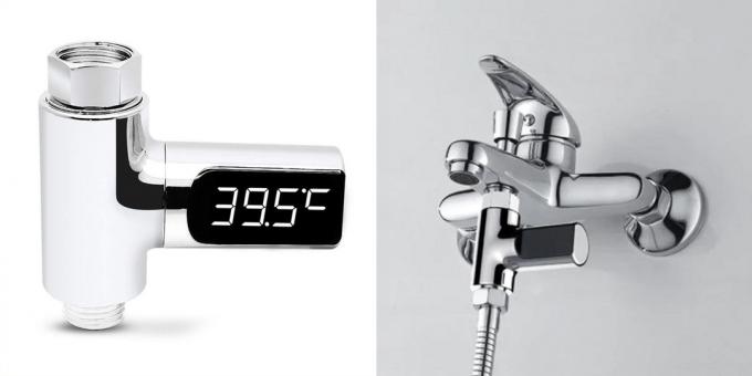 Thermometer shower