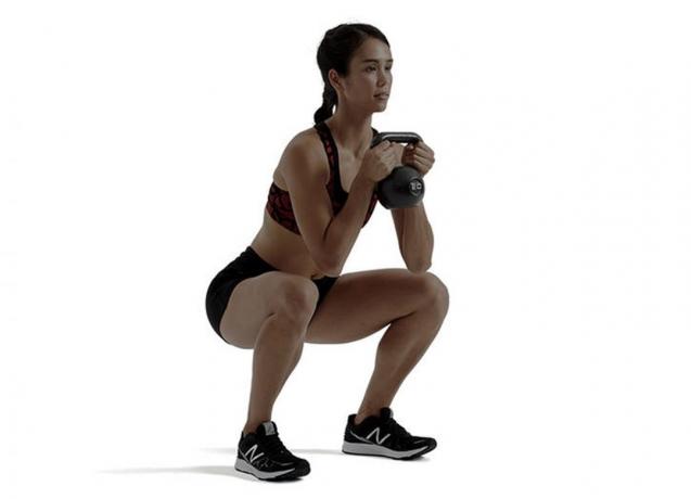 Classic squats with weights