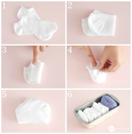 how to fold clothes: socks