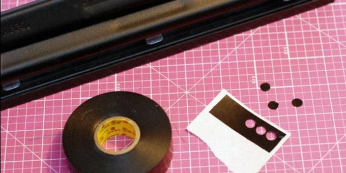 How to darken the LED-indicator tape