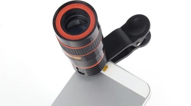 Lens to smartphone