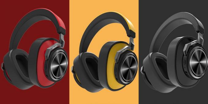 Wireless Headphones Bluedio Turbine T6S: for sale are the options with red, yellow and black accents