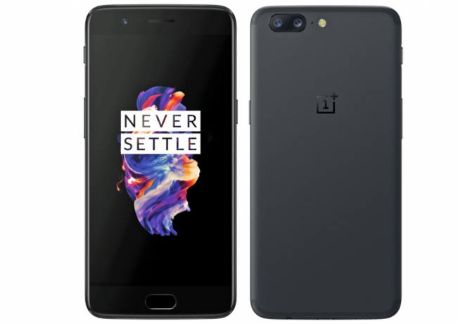 OnePlus 5 front back