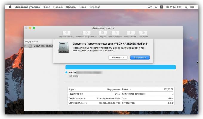 How do I delete a file in MacOS: run the "Disk Utility"