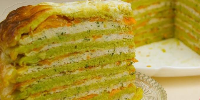 How to cook a cake of zucchini with minced meat