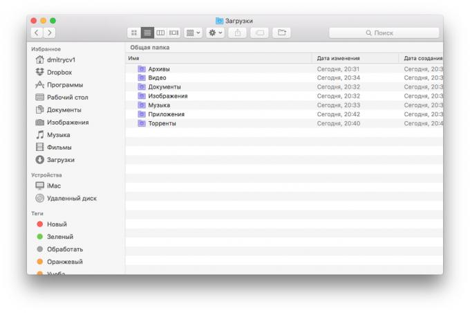 Smart Folder: Download