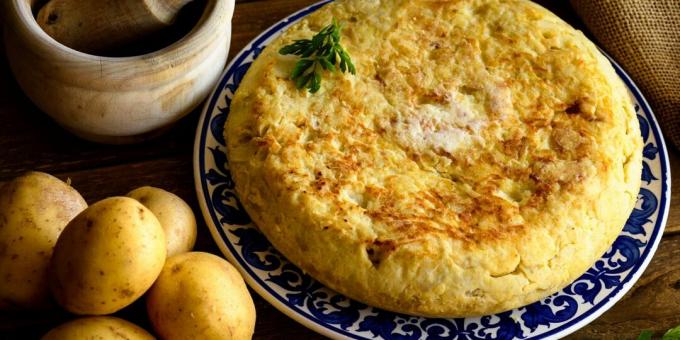 Spanish potato and egg tortilla