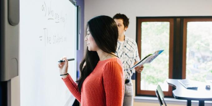 The teachers at Kaplan schools using academic developments that the company honed over 80 years