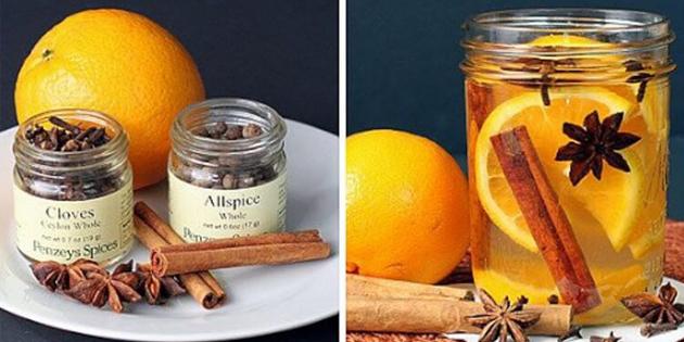 natural flavors for the home: The flavor of orange, cinnamon, cloves and anise
