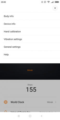 Xiaomi Mijia Smartwatch: Settings
