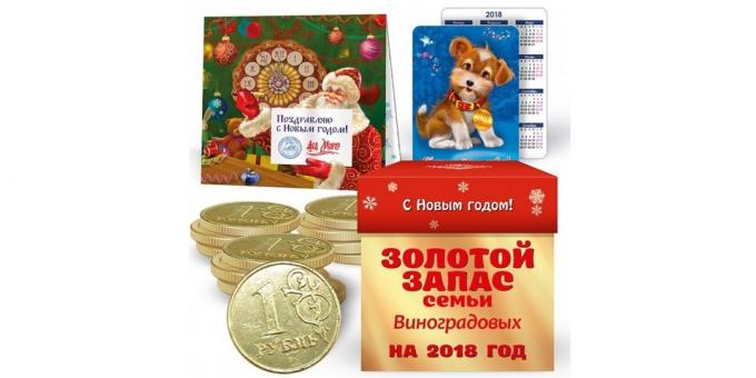 gifts on New Year's gold reserves family