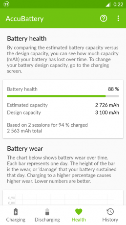 AccuBattery for Android: Health