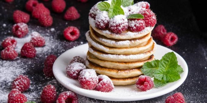 Fluffy pancakes with ricotta