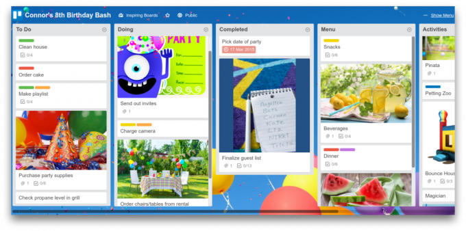 Events in Trello