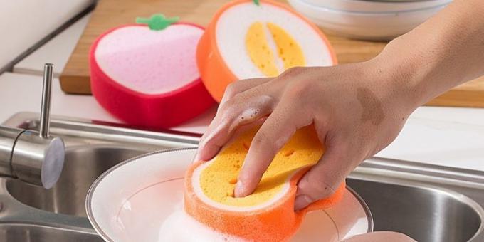 Delicious sponge for washing dishes