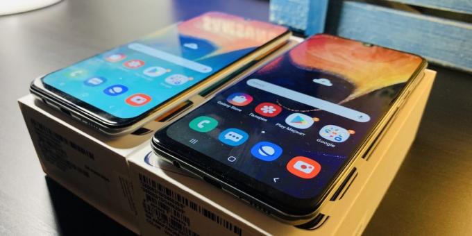 Samsung Galaxy A30 and Samsung Galaxy A50: display