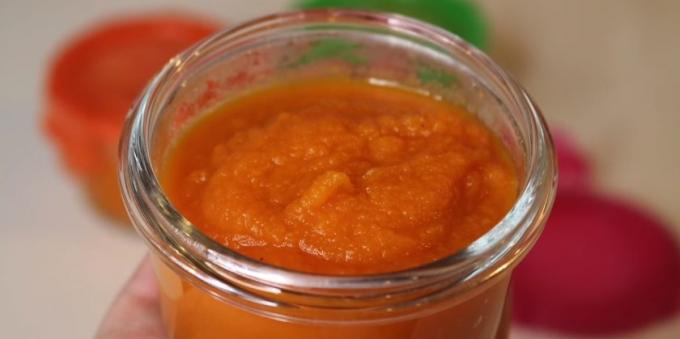 How to prepare for the winter Carrots: Carrot and apple puree