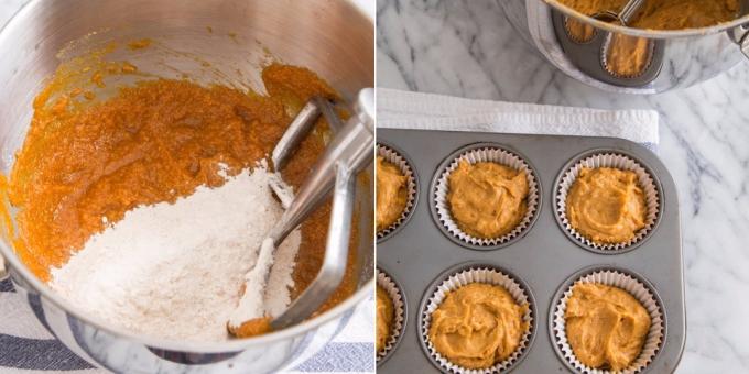 Pumpkin muffins: molds