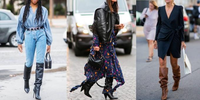 Fashion shoes autumn and winter 2019-2020 women: boots and shoes with an overlap 