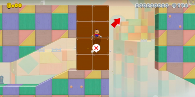 Labyrinth Alpha - one of almost impenetrable layers Mario Maker 2