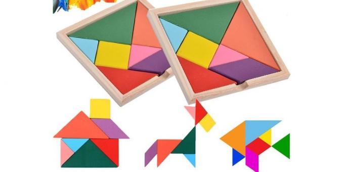 Educational games for children 6 years: tangram