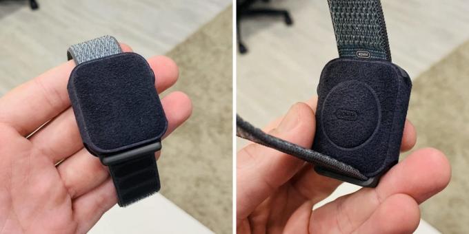 Apple Watch Series 4: velvet pouch