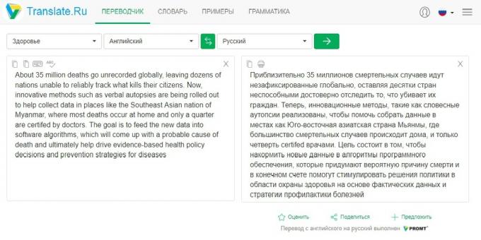 Translate.ru: foreign media